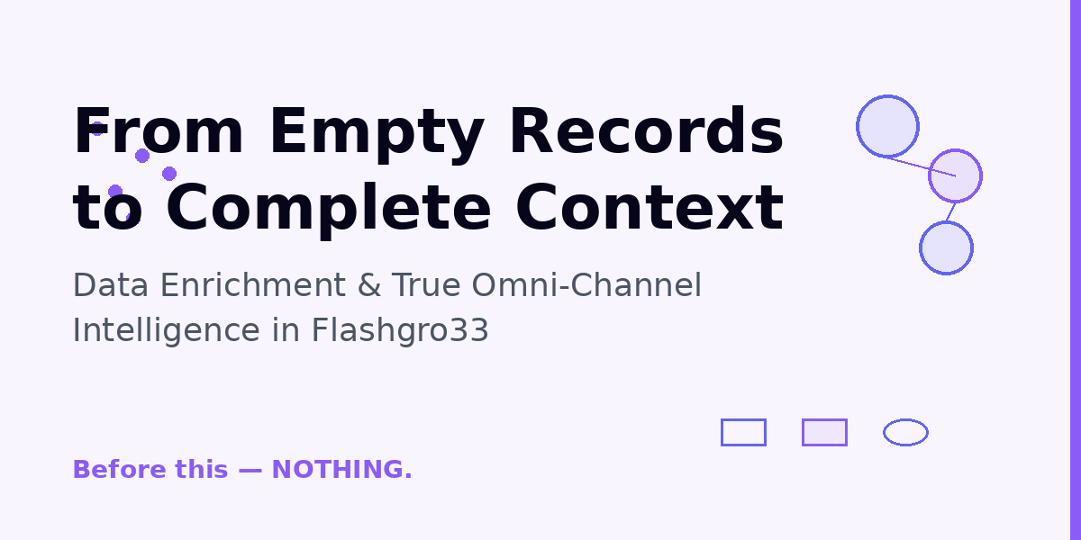 From Empty Records to Complete Context: How Flashgro33’s Data Enrichment Builds Intelligence, Not Just Lists