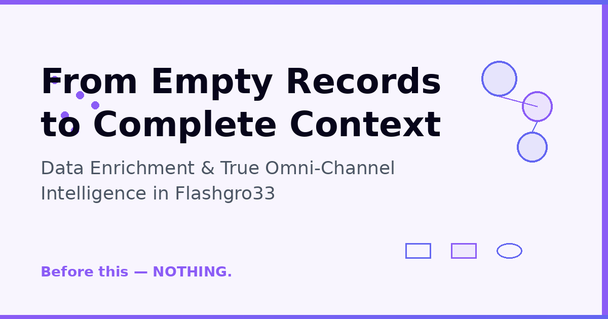 From Empty Records to Complete Context: How Flashgro33’s Data Enrichment Builds Intelligence, Not Just Lists